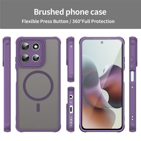 EIDERWOOD Motorola Moto G56 Hybrid Plastik Cover - MagSafe Kompatibel - Lilla