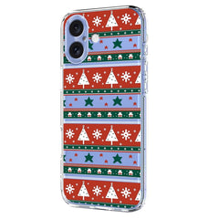 EIDERWOOD iPhone 17 Fleksibelt Plastik Julecover m. Motiv - Gennemsigtig / Mønster