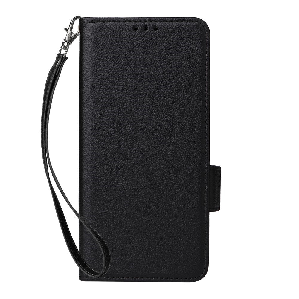 Fairphone (Gen. 6+ / Gen. 6) EIDERWOOD Kunstlæder Flip Cover m. Strop - Sort