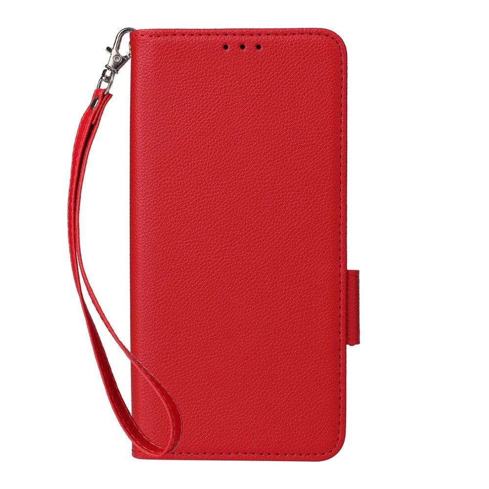 Fairphone (Gen. 6+ / Gen. 6) EIDERWOOD Kunstlæder Flip Cover m. Strop - Rød