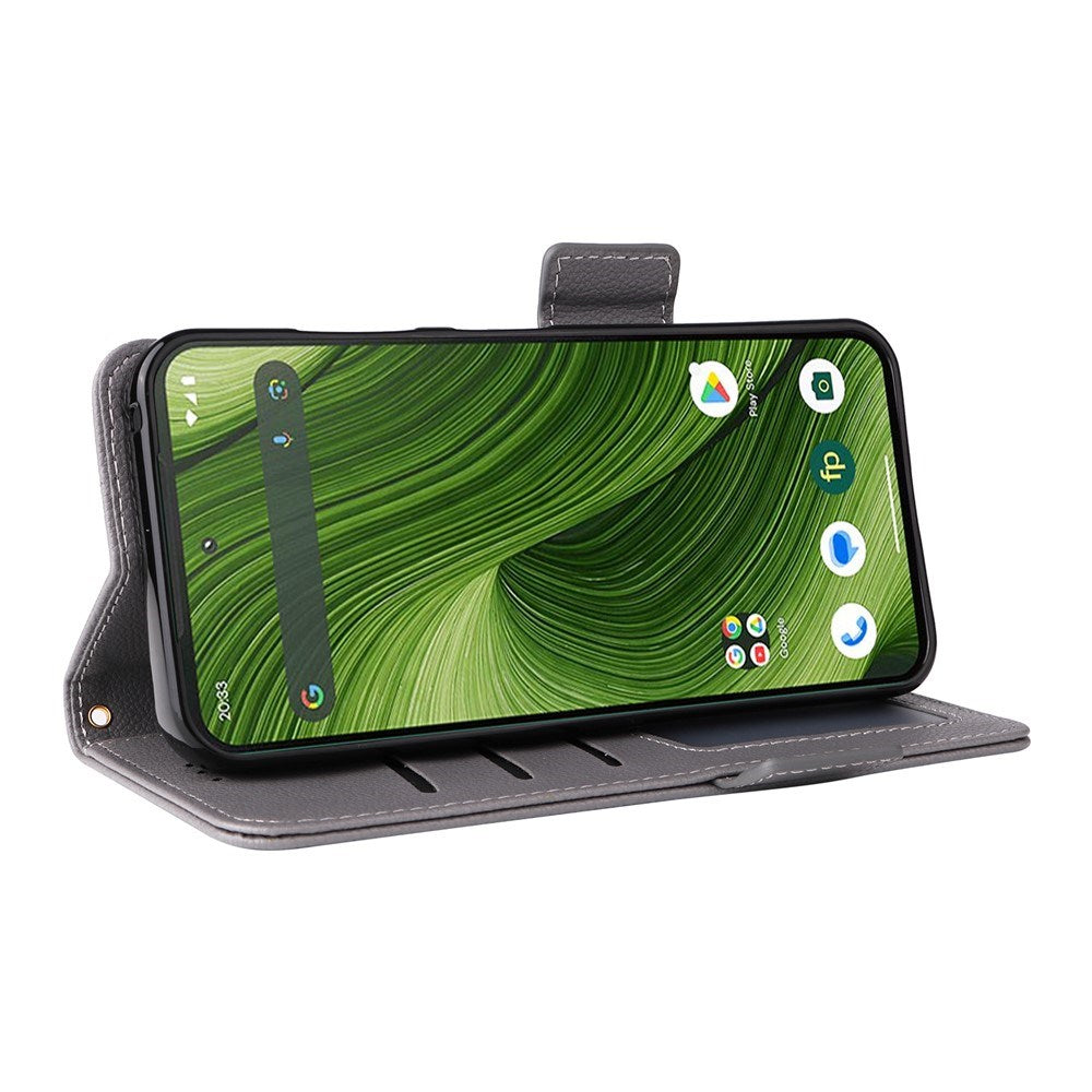 Fairphone (Gen. 6+ / Gen. 6) EIDERWOOD Kunstlæder Flip Cover m. Strop - Grå