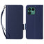 Fairphone (Gen. 6+ / Gen. 6) EIDERWOOD Kunstlæder Flip Cover m. Strop - Mørkeblå