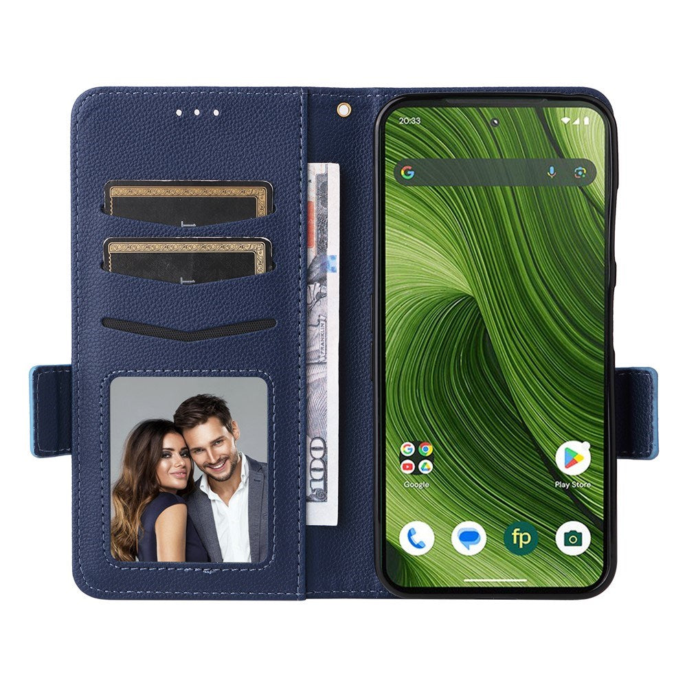 Fairphone (Gen. 6+ / Gen. 6) EIDERWOOD Kunstlæder Flip Cover m. Strop - Mørkeblå