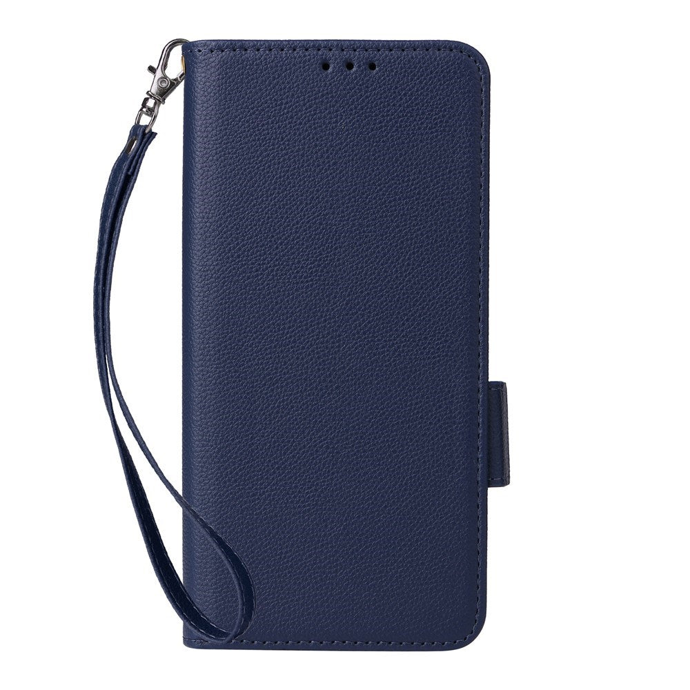 Fairphone (Gen. 6+ / Gen. 6) EIDERWOOD Kunstlæder Flip Cover m. Strop - Mørkeblå