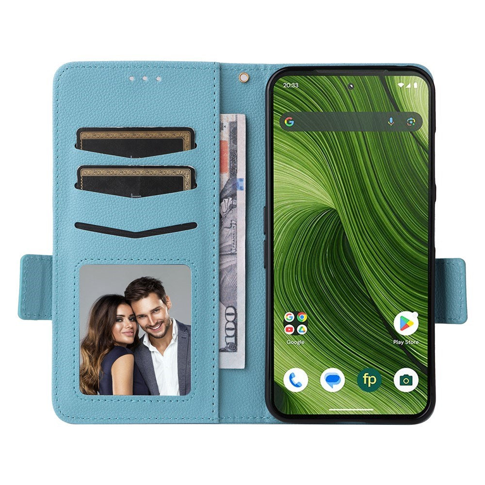 Fairphone (Gen. 6+ / Gen. 6) EIDERWOOD Kunstlæder Flip Cover m. Strop - Blå