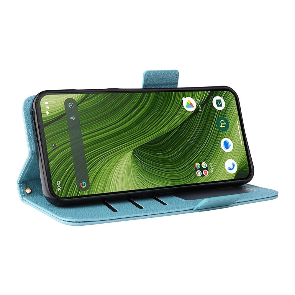 Fairphone (Gen. 6+ / Gen. 6) EIDERWOOD Kunstlæder Flip Cover m. Strop - Blå