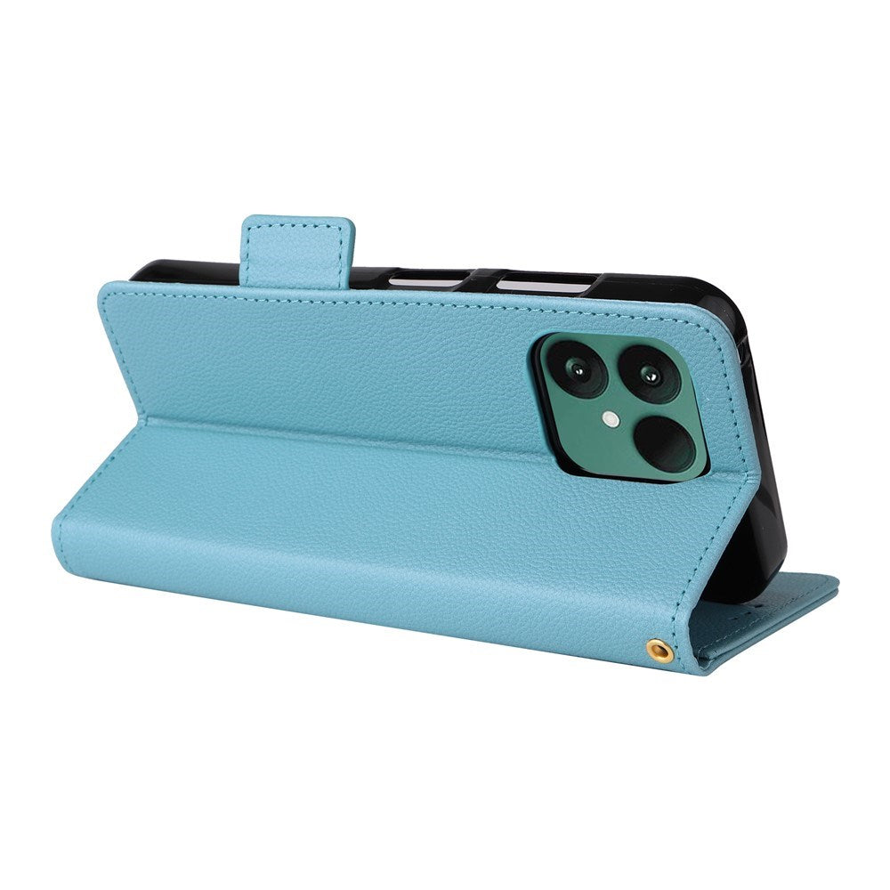 Fairphone (Gen. 6+ / Gen. 6) EIDERWOOD Kunstlæder Flip Cover m. Strop - Blå