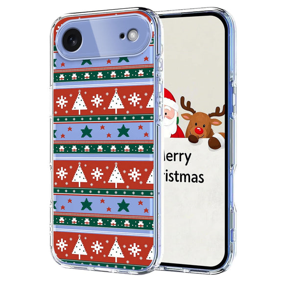 EIDERWOOD iPhone Air Fleksibelt Plastik Julecover m. Motiv - Gennemsigtig / Mønster