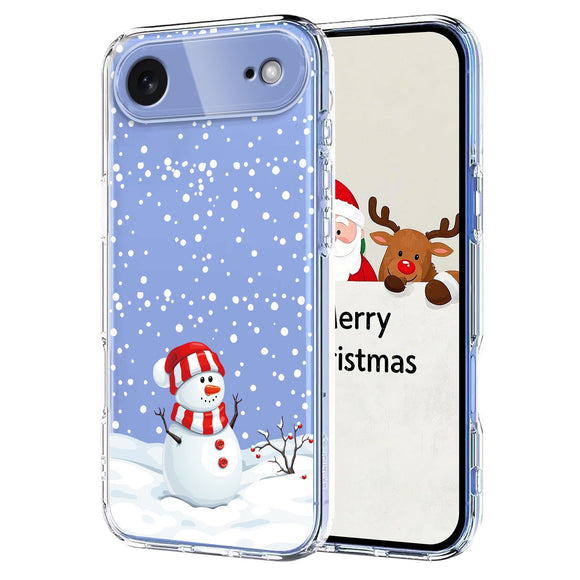 EIDERWOOD iPhone Air Fleksibelt Plastik Julecover m. Motiv - Gennemsigtig / Snemand