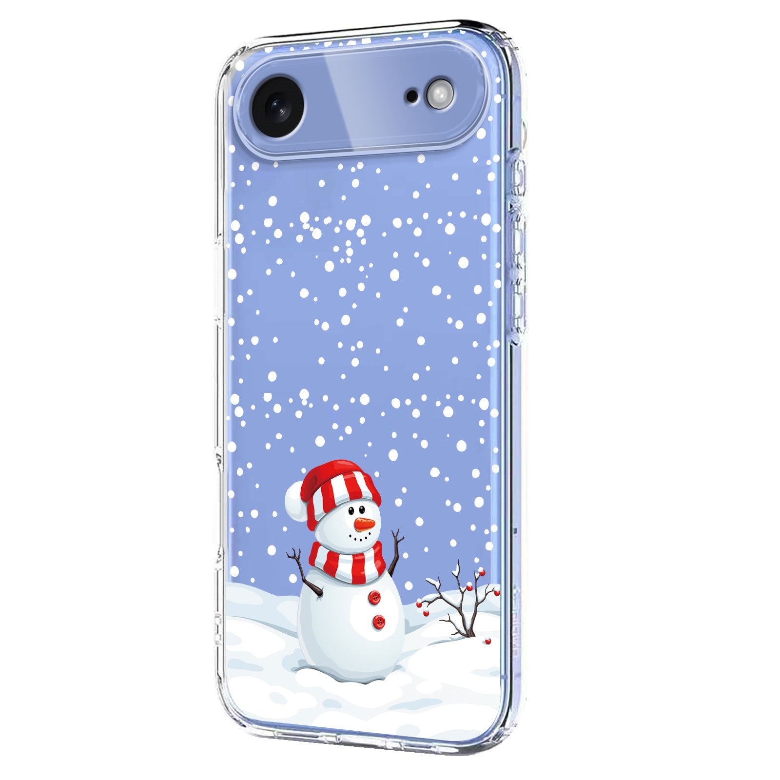 EIDERWOOD iPhone Air Fleksibelt Plastik Julecover m. Motiv - Gennemsigtig / Snemand