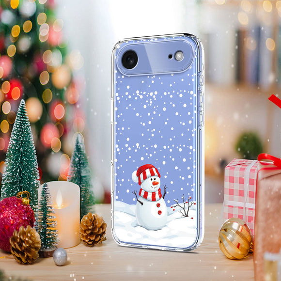 EIDERWOOD iPhone Air Fleksibelt Plastik Julecover m. Motiv - Gennemsigtig / Snemand