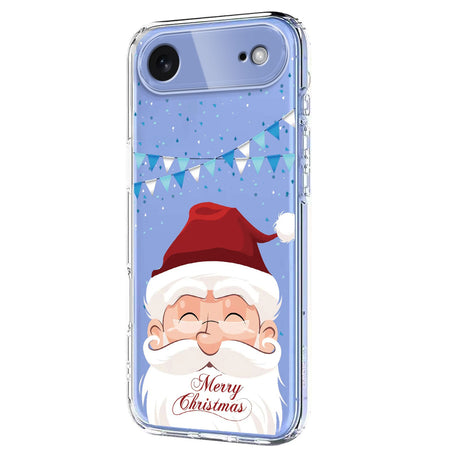 EIDERWOOD iPhone Air Fleksibelt Plastik Julecover m. Motiv - Gennemsigtig / Julemanden