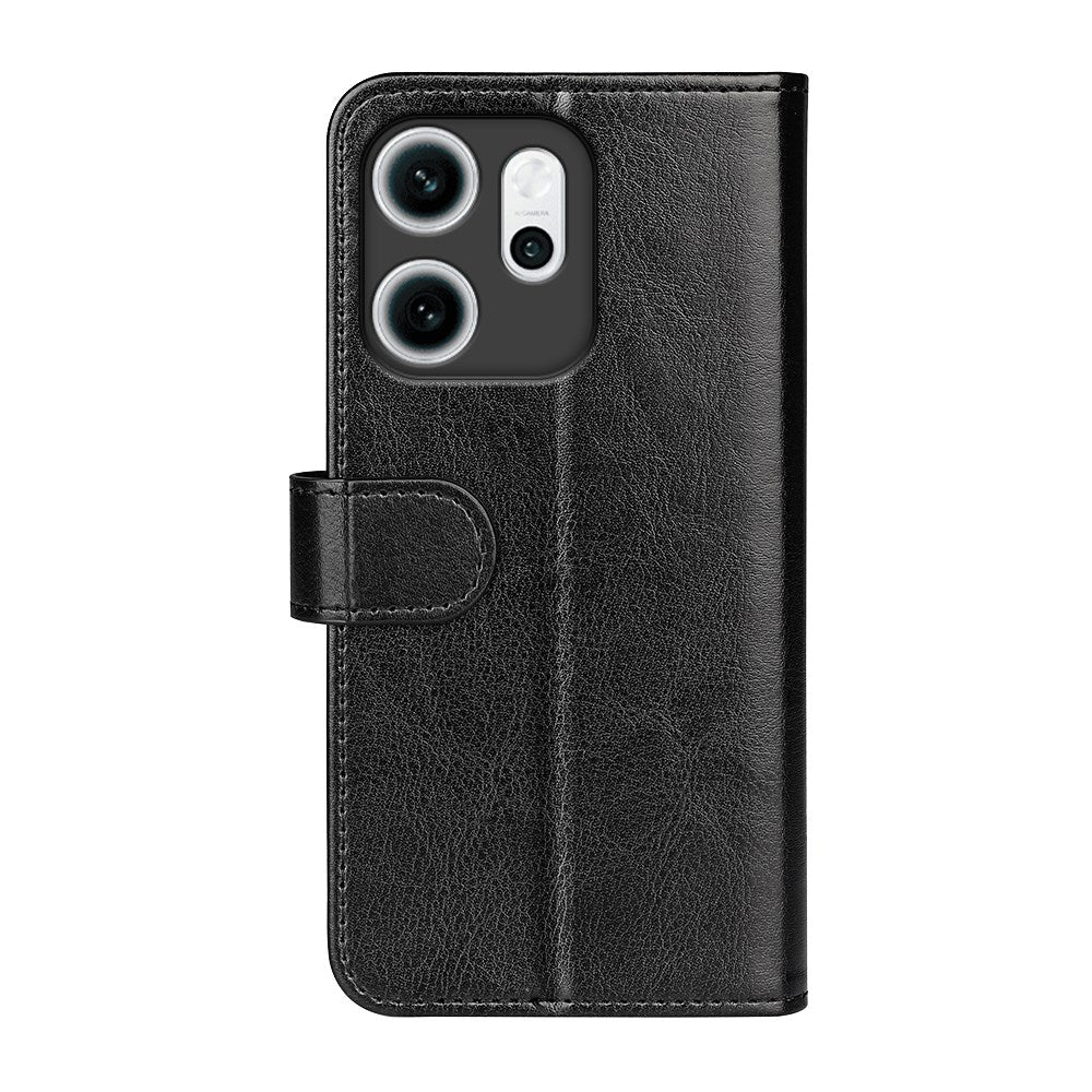 Oppo Reno14 F (5G) EIDERWOOD Kunstlæder Flipcover m. Kortholder - Sort