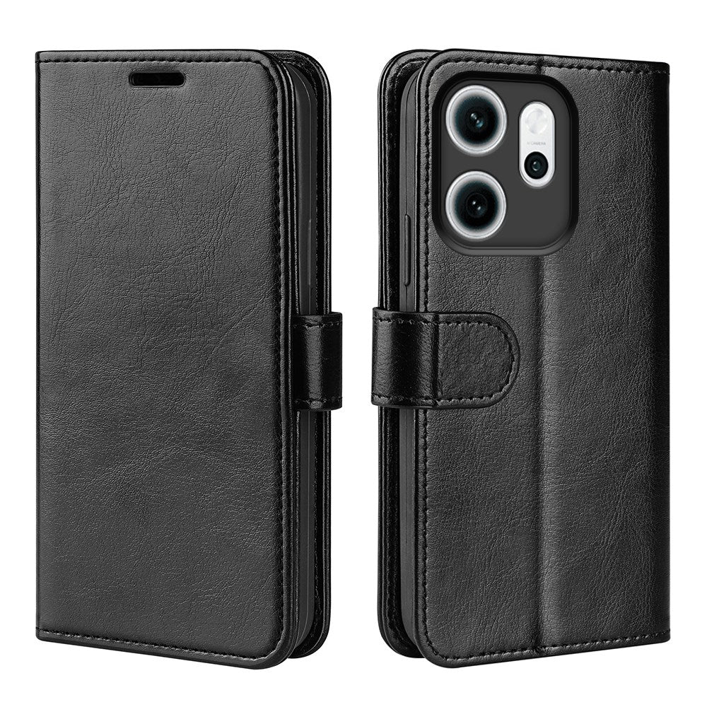Oppo Reno14 F (5G) EIDERWOOD Kunstlæder Flipcover m. Kortholder - Sort