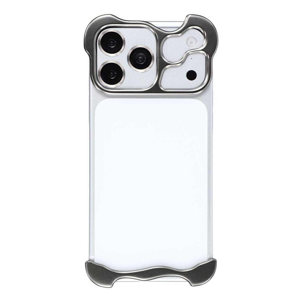 iPhone 17 Pro Max Todelt Metal Bumper Cover - Grå