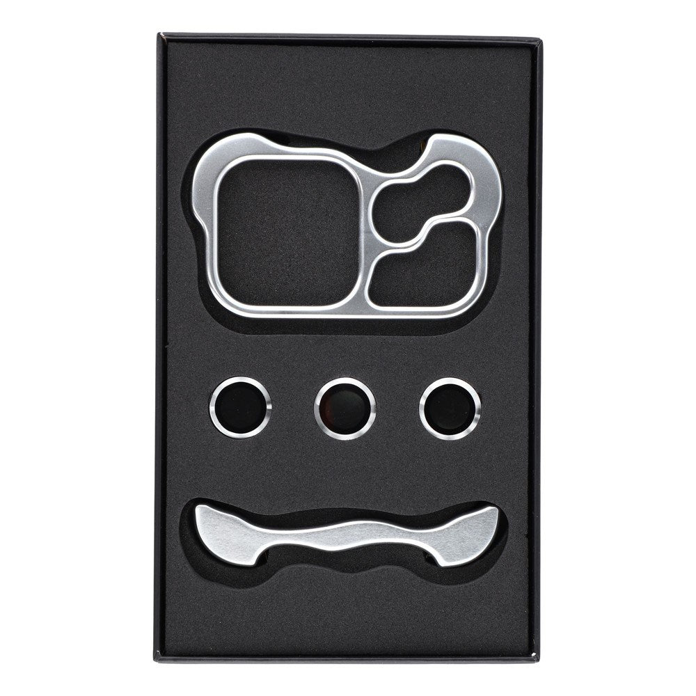 iPhone 17 Pro Max Todelt Metal Bumper Cover - Sølv