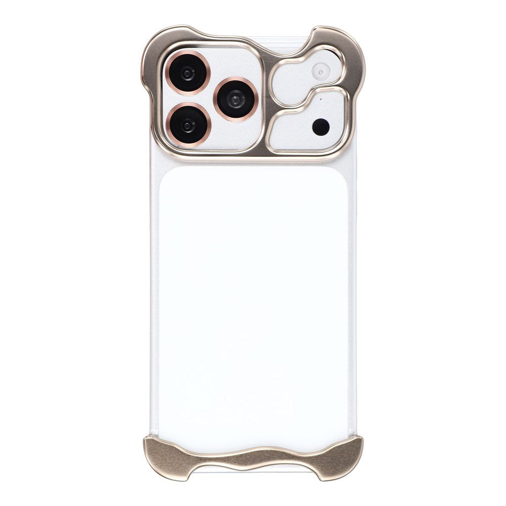 iPhone 17 Pro Max Todelt Metal Bumper Cover - Guld