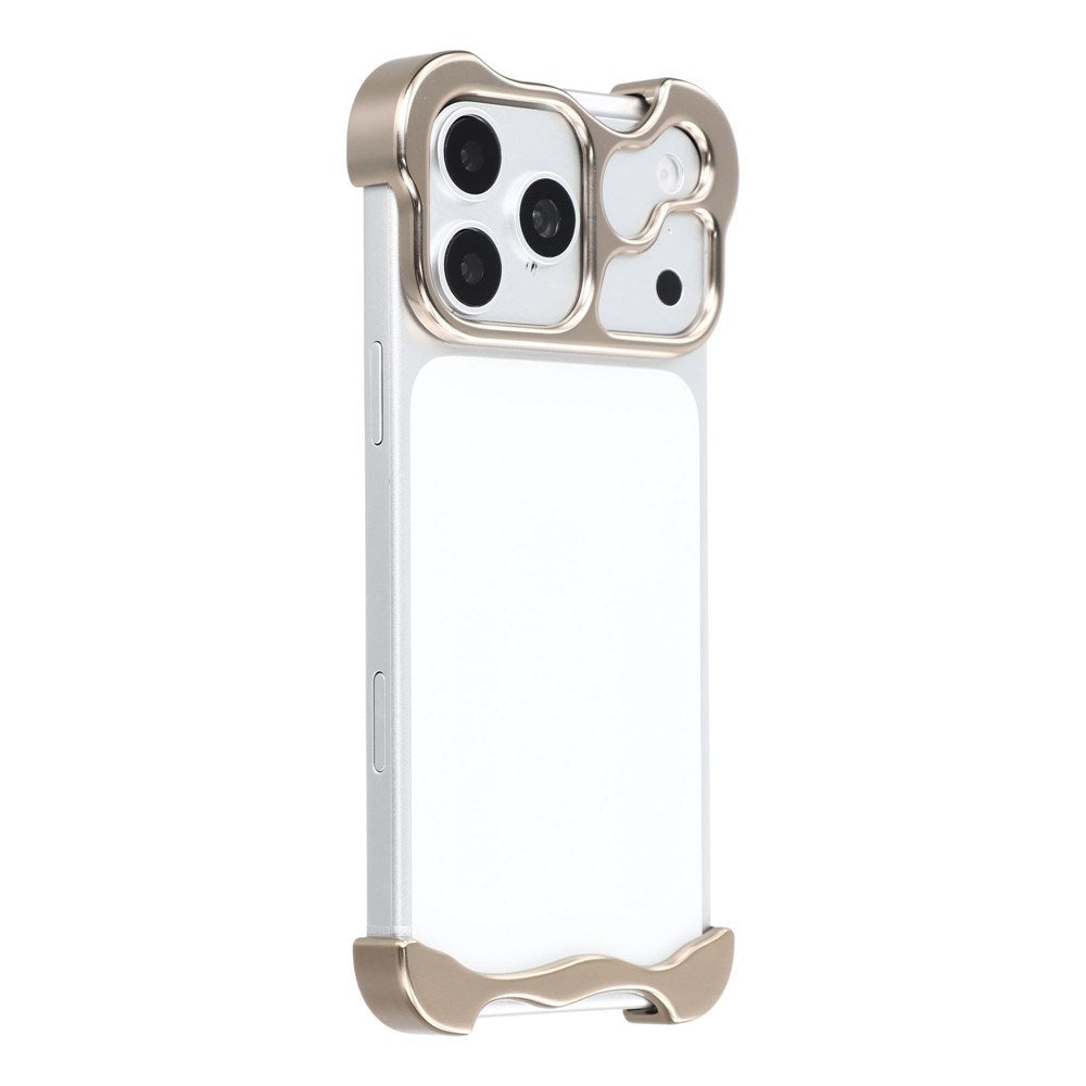 iPhone 17 Pro Max Todelt Metal Bumper Cover - Guld
