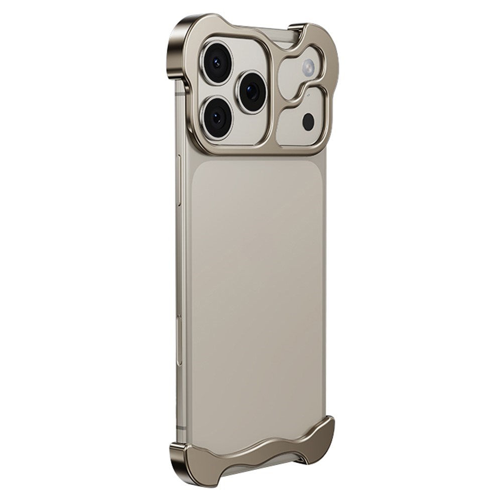 iPhone 17 Pro Max Todelt Metal Bumper Cover - Guld