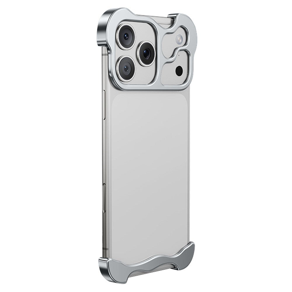 iPhone 17 Pro Todelt Metal Bumper Cover - Sølv
