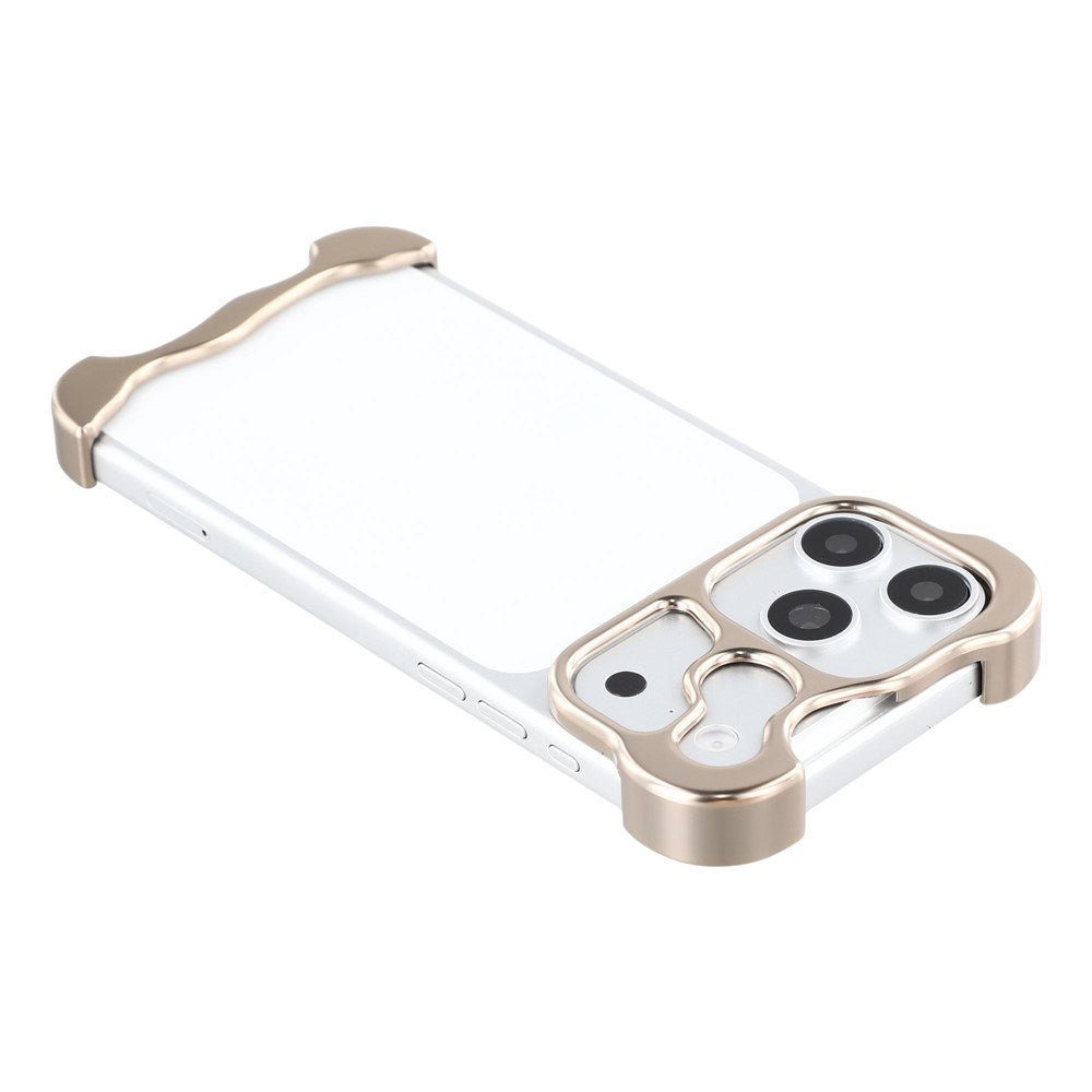 iPhone 17 Pro Todelt Metal Bumper Cover - Guld