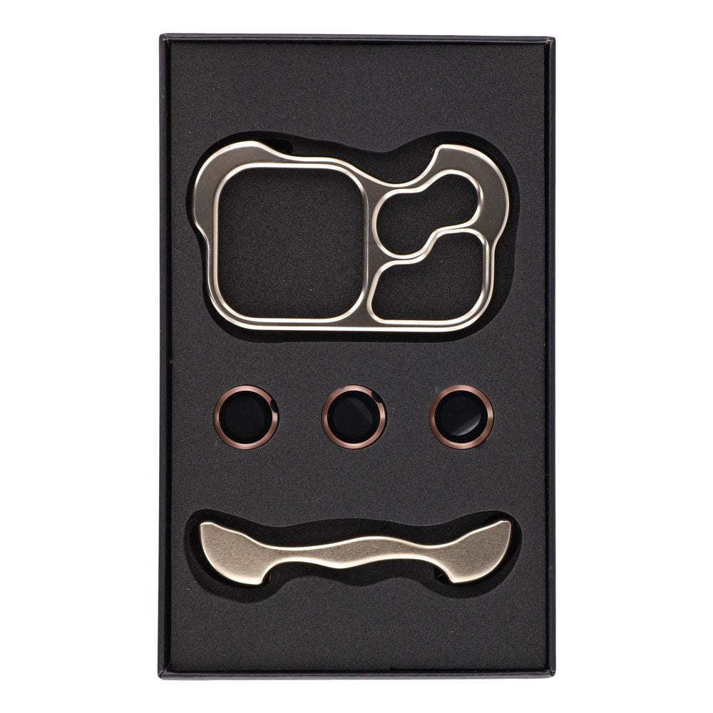 iPhone 17 Pro Todelt Metal Bumper Cover - Guld