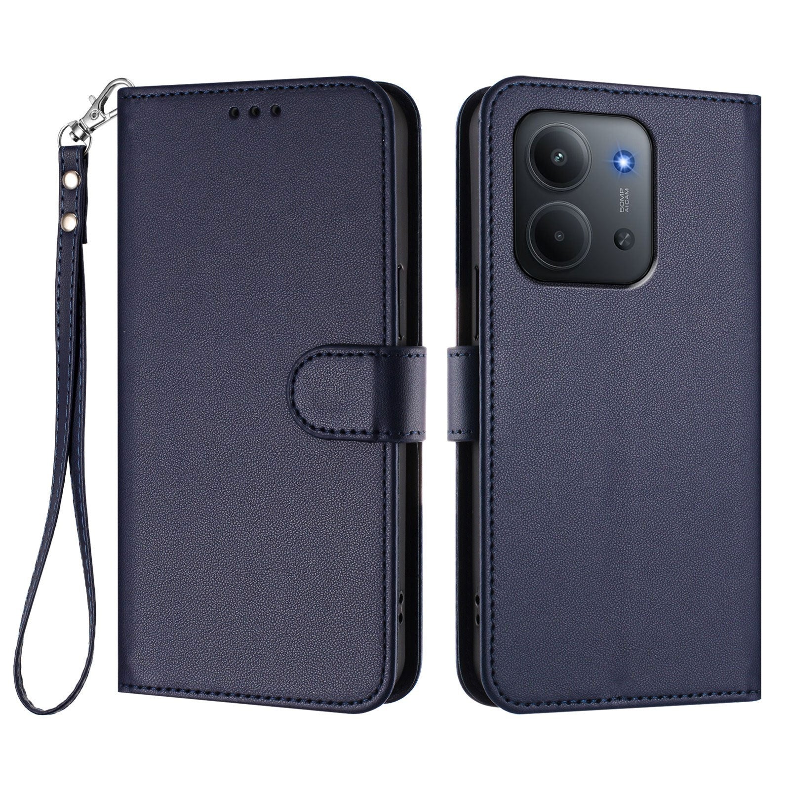 Xiaomi Redmi 15C (5G) / (4G) EIDERWOOD Flipcover m. Kortholder & Ståfunktion - Blå