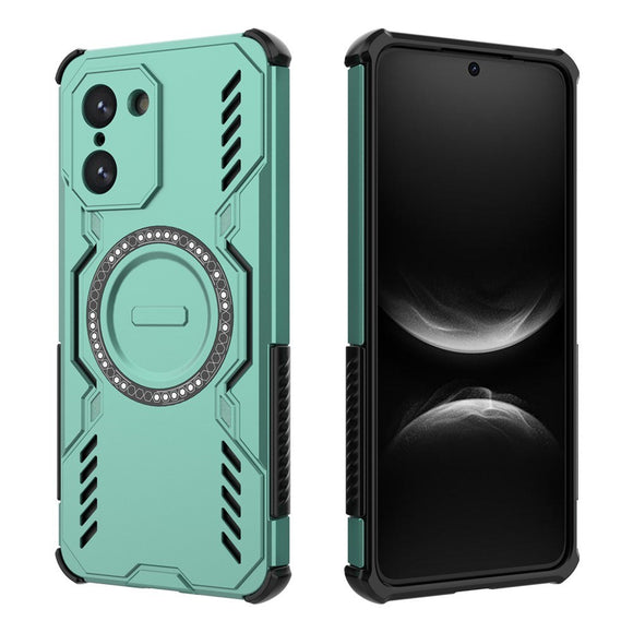 EIDERWOOD OnePlus Nord CE5 Håndværker Cover m. Varmeafledning - MagSafe Kompatibel - Grøn
