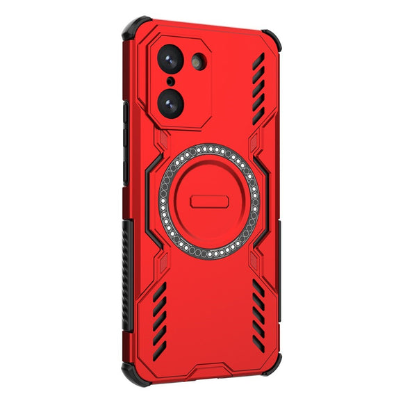 EIDERWOOD OnePlus Nord CE5 Håndværker Cover m. Varmeafledning - MagSafe Kompatibel - Rød