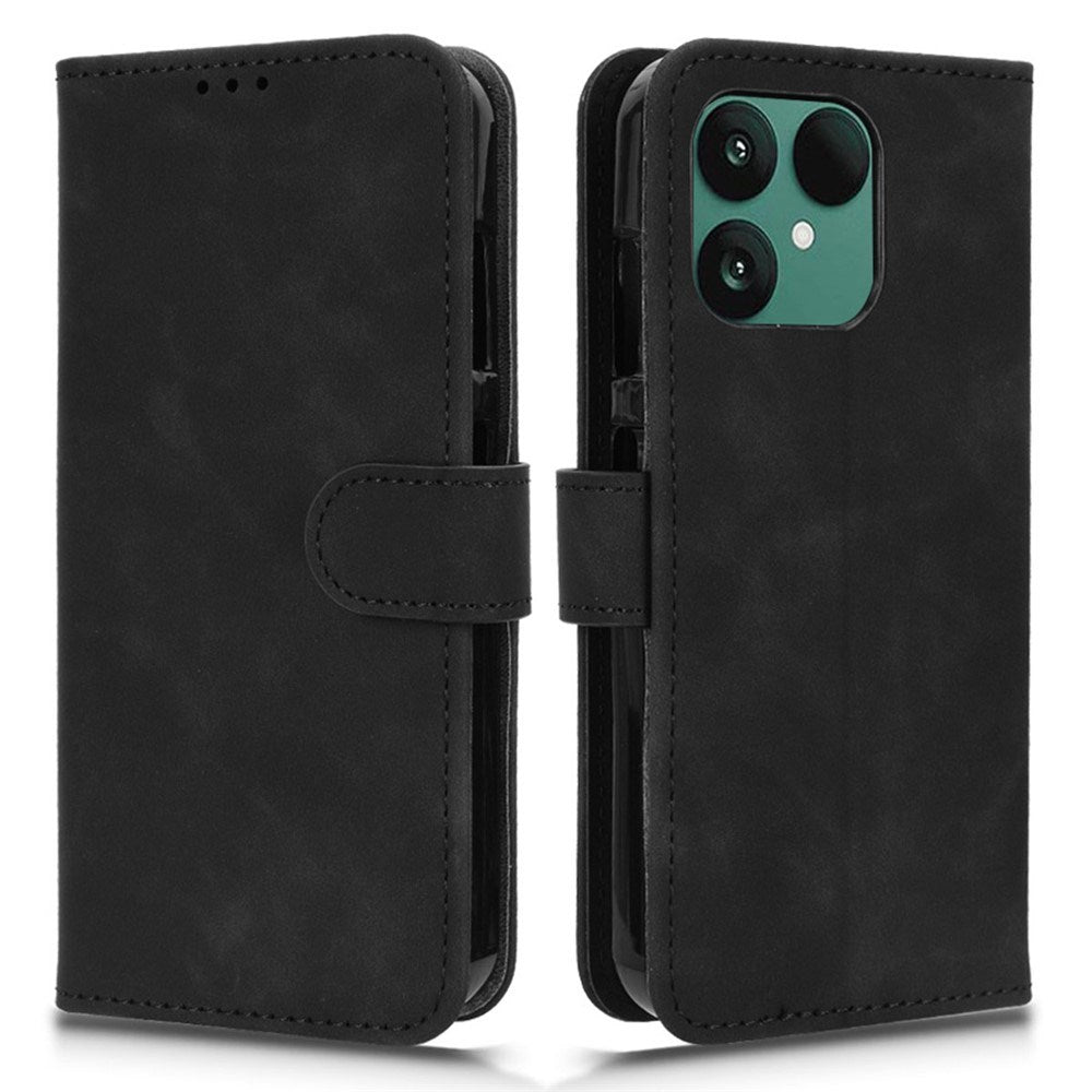 Fairphone 6 EIDERWOOD Kunstlæder Flip Cover m. Kortholder & Ståfunktion - Sort