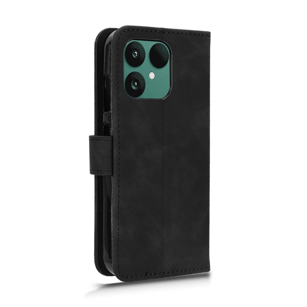 Fairphone 6 EIDERWOOD Kunstlæder Flip Cover m. Kortholder & Ståfunktion - Sort