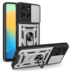 EIDERWOOD Motorola Moto G56 Hybrid Håndværker Cover m. Kickstand & Cam Slider - Sølv