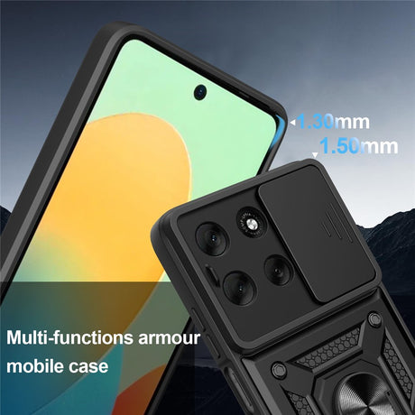 EIDERWOOD Motorola Moto G56 Hybrid Håndværker Cover m. Kickstand & Cam Slider - Grøn