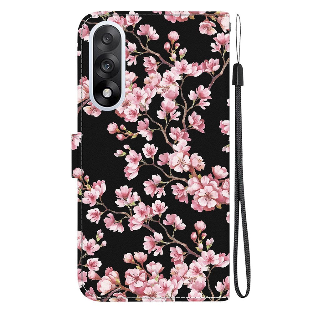 EIDERWOOD OnePlus Nord 5 Kunstlæder Flip Cover m. Kortholder & Strop - Blommetræ m. Blomster