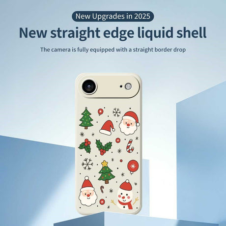 EIDERWOOD iPhone Air Jule Cover - Fleksibelt Plastik - Julemotiver / Beige