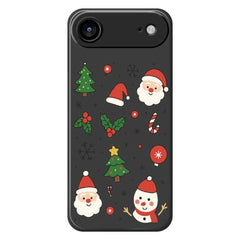 EIDERWOOD iPhone Air Jule Cover - Fleksibelt Plastik - Julemotiver / Sort