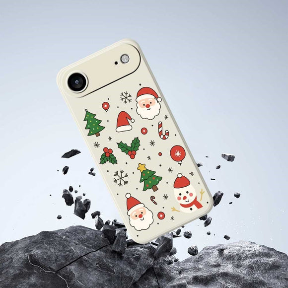EIDERWOOD iPhone Air Jule Cover - Fleksibelt Plastik - Julemotiver / Sort