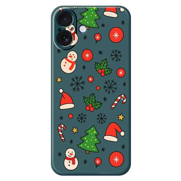 EIDERWOOD iPhone 17 Jule Cover - Fleksibelt Plastik - Julemotiver / Grøn