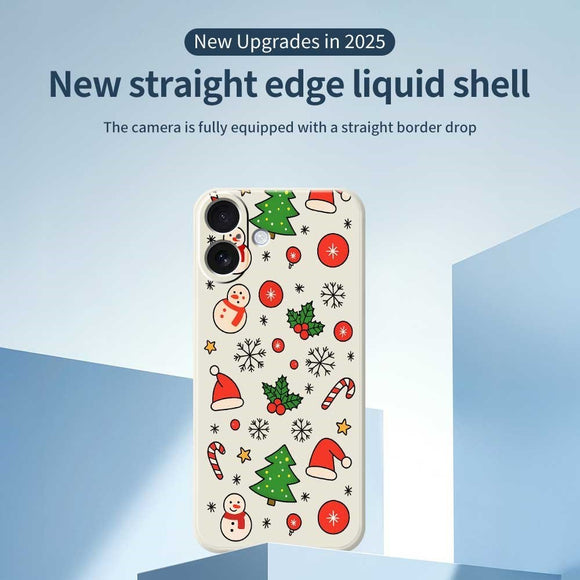 EIDERWOOD iPhone 17 Jule Cover - Fleksibelt Plastik - Julemotiver / Lilla