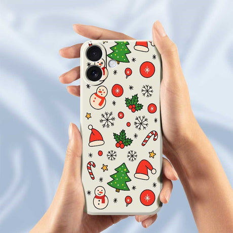 EIDERWOOD iPhone 17 Jule Cover - Fleksibelt Plastik - Julemotiver / Lilla