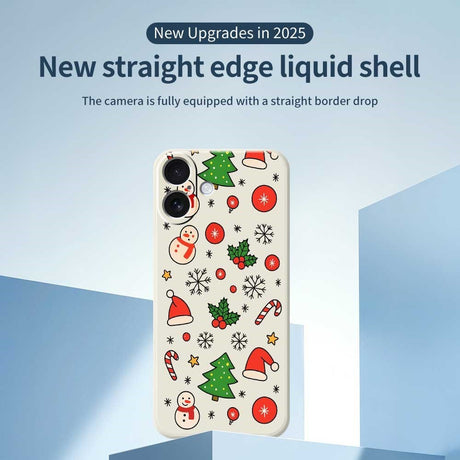 EIDERWOOD iPhone 17 Jule Cover - Fleksibelt Plastik - Julemotiver / Sort