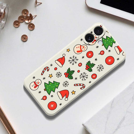EIDERWOOD iPhone 17 Jule Cover - Fleksibelt Plastik - Julemotiver / Sort