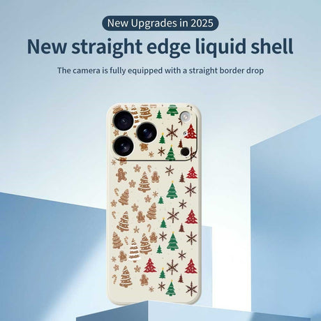 EIDERWOOD iPhone 17 Pro Jule Cover - Fleksibelt Plastik - Kagemænd & Juletræer / Grøn