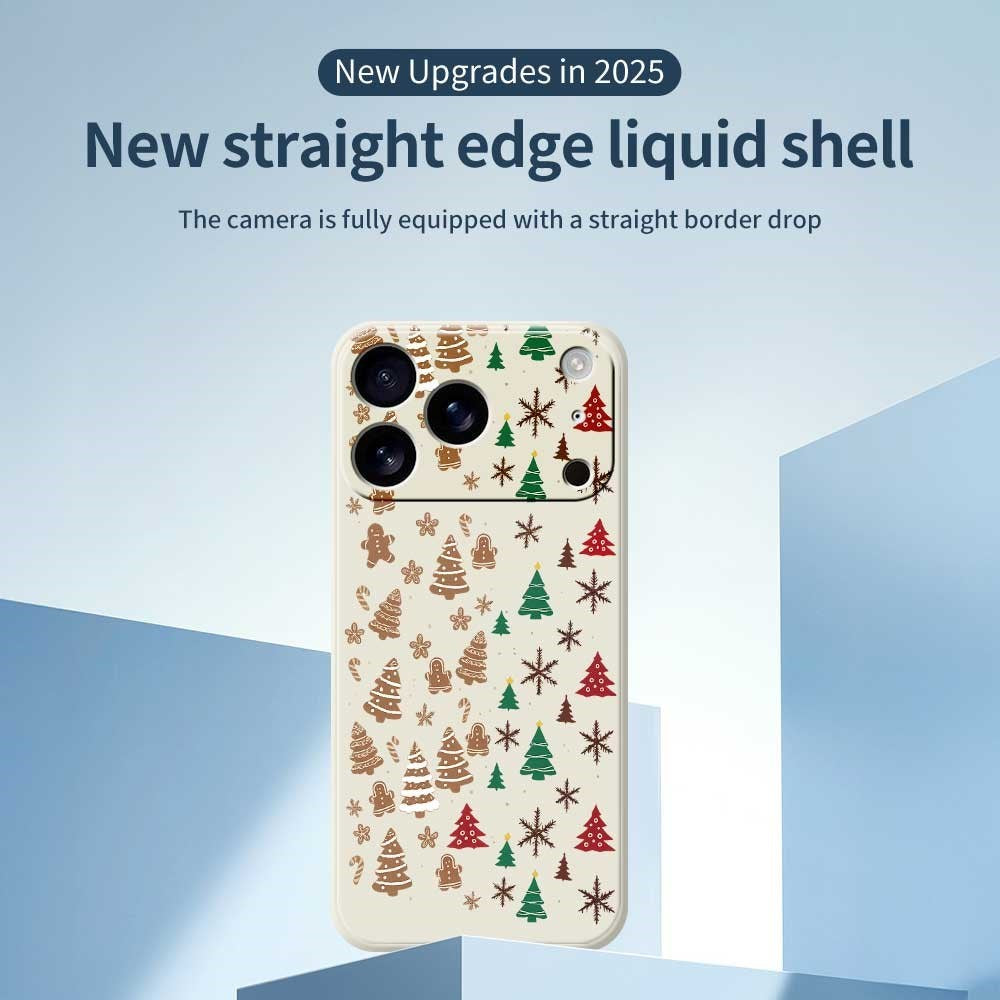 EIDERWOOD iPhone 17 Pro Jule Cover - Fleksibelt Plastik - Kagemænd & Juletræer / Lilla