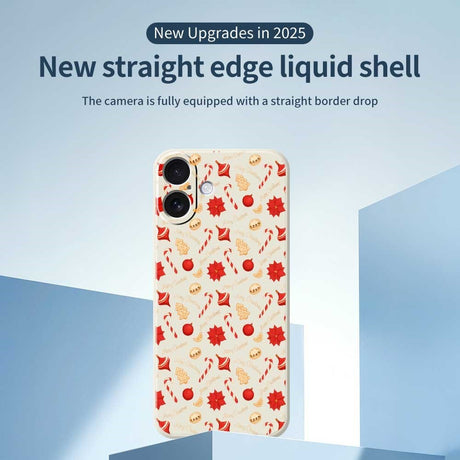 EIDERWOOD iPhone 17 Jule Cover - Fleksibelt Plastik - Juleslik / Beige
