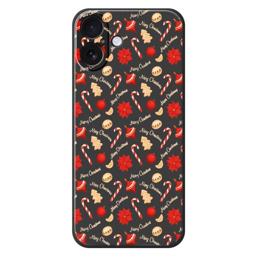 EIDERWOOD iPhone 17 Jule Cover - Fleksibelt Plastik - Juleslik / Sort