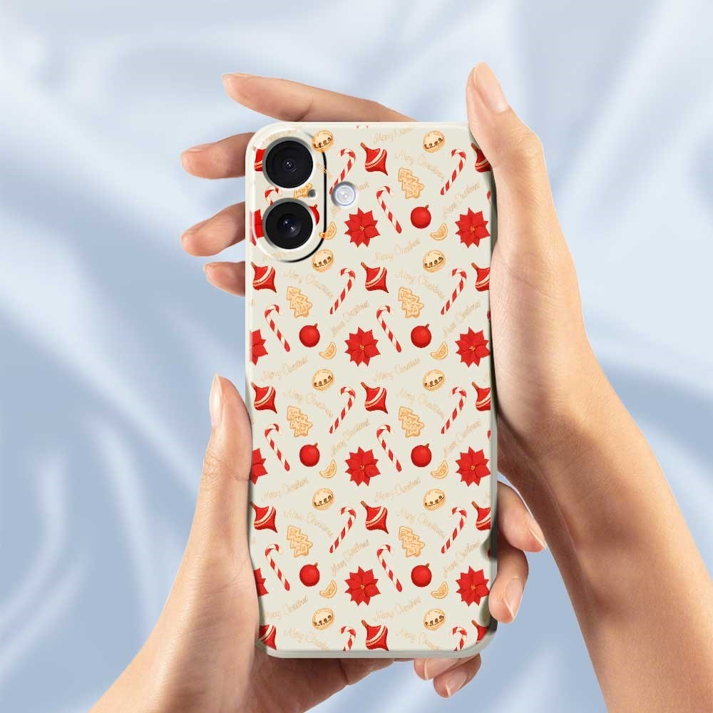 EIDERWOOD iPhone 17 Jule Cover - Fleksibelt Plastik - Juleslik / Sort