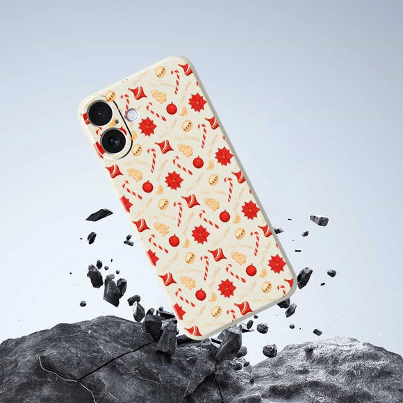 EIDERWOOD iPhone 17 Jule Cover - Fleksibelt Plastik - Juleslik / Sort