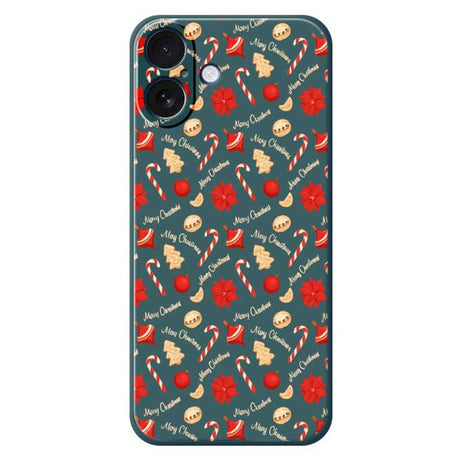 EIDERWOOD iPhone 17 Jule Cover - Fleksibelt Plastik - Juleslik / Grøn