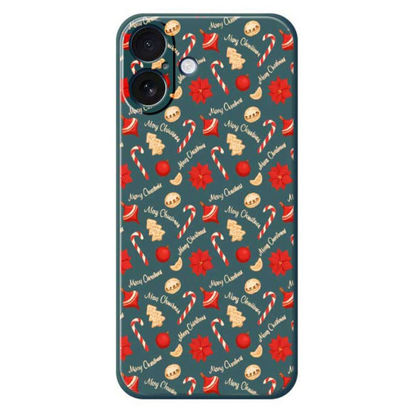 EIDERWOOD iPhone 17 Jule Cover - Fleksibelt Plastik - Juleslik / Grøn